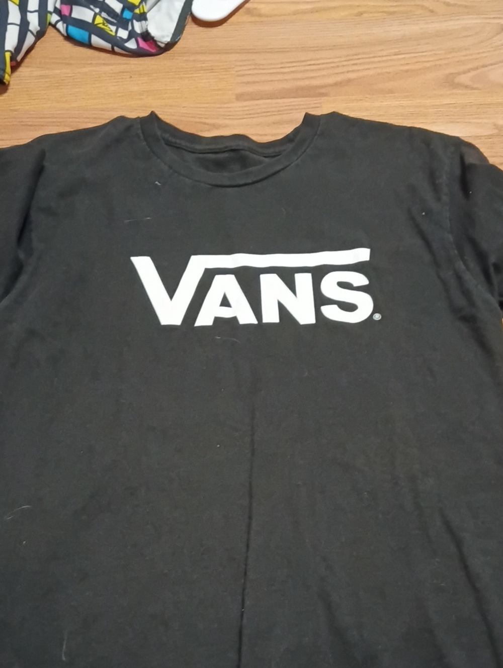 Vans Black T-Shirt with White Logo